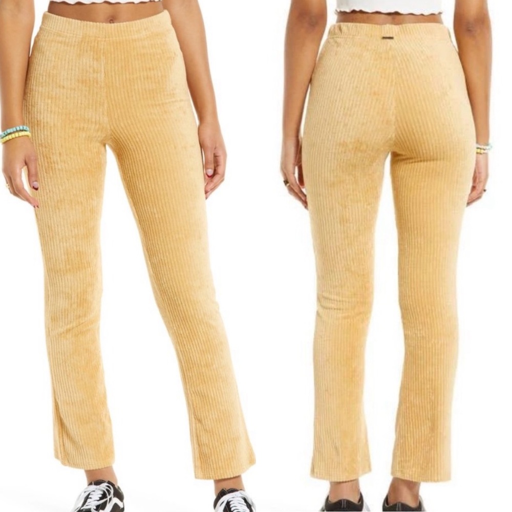 Billabong Hit A Cord Pull On Flared High Rise Corduroy Pants Sz S